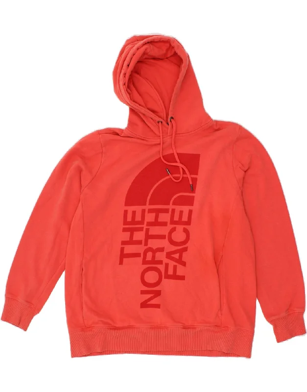 THE NORTH FACE Womens Oversized Graphic Hoodie Jumper UK 16 Large Red Hoodie with Turtle Neck Cozy Winter THE NORTH FACE Womens Oversized Graphic Hoodie Jumper UK 16 Large Red Hoodie with Turtle Neck Cozy Winter