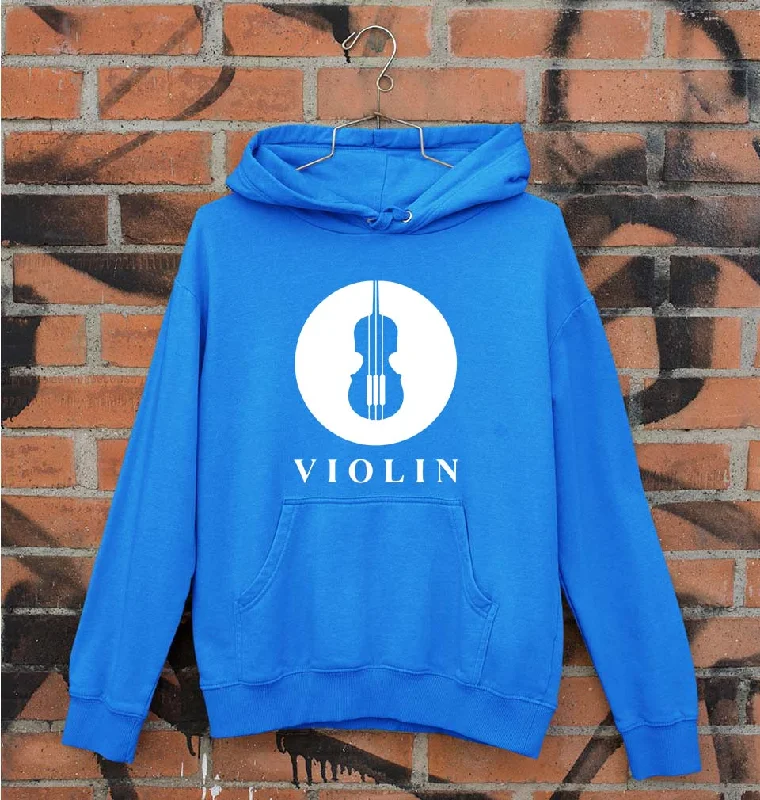 Violin Unisex Hoodie for Men/Women Hoodie with High Neck Warm Protective