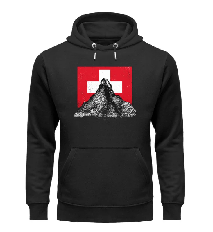 Walliser Alpen Schweiz - Unisex Premium Organic Hoodie Hooded Sweatshirt Casual Wear Street Style