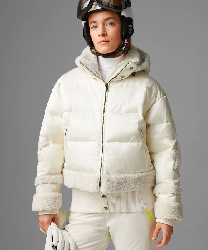 Women's Mia Ski Jacket A-Line Jacket Boat Neck Shawl Collar