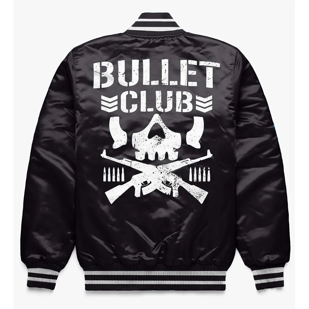 Bullet Club Satin Jacket Knit Fabric Woven Fabric Fleece Fabric