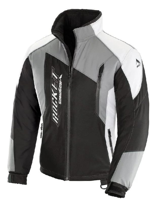 Close Out Joe Rocket Womens Black and Grey XC Snow Jacket Size X-Large Belted Jacket Elasticated Jacket Padded Jacket