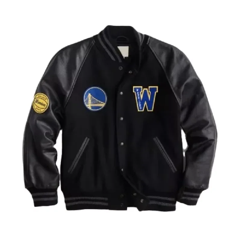 Golden State Warriors Varsity Jacket Rayon Jacket Velvet Jacket Corduroy Jacket