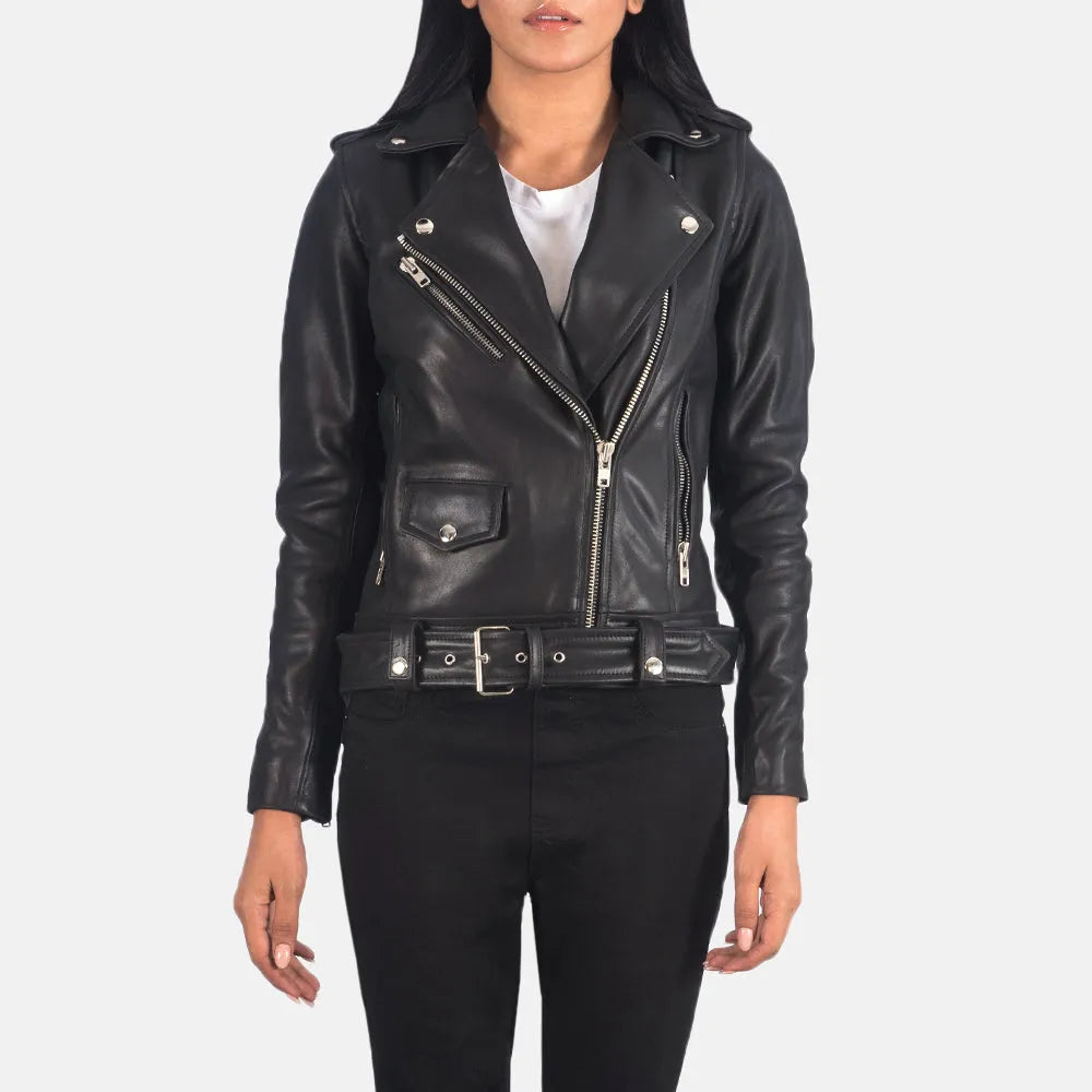 Motorcycle Racing Jacket in Black Cowhide Leather Mesh Jacket Canvas Jacket Denim Jacket