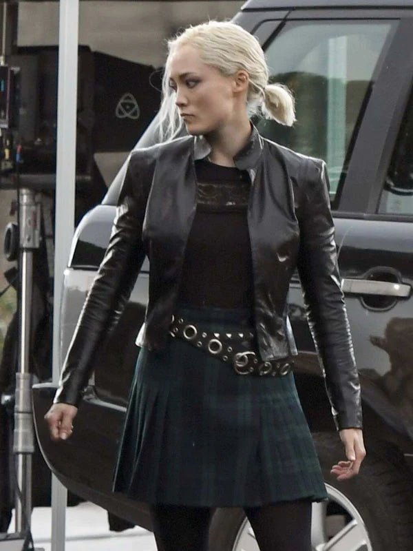 Pom Klementieff Mission Impossible 7 Black Jacket Zippered Jacket Buttoned Jacket Snapped Jacket