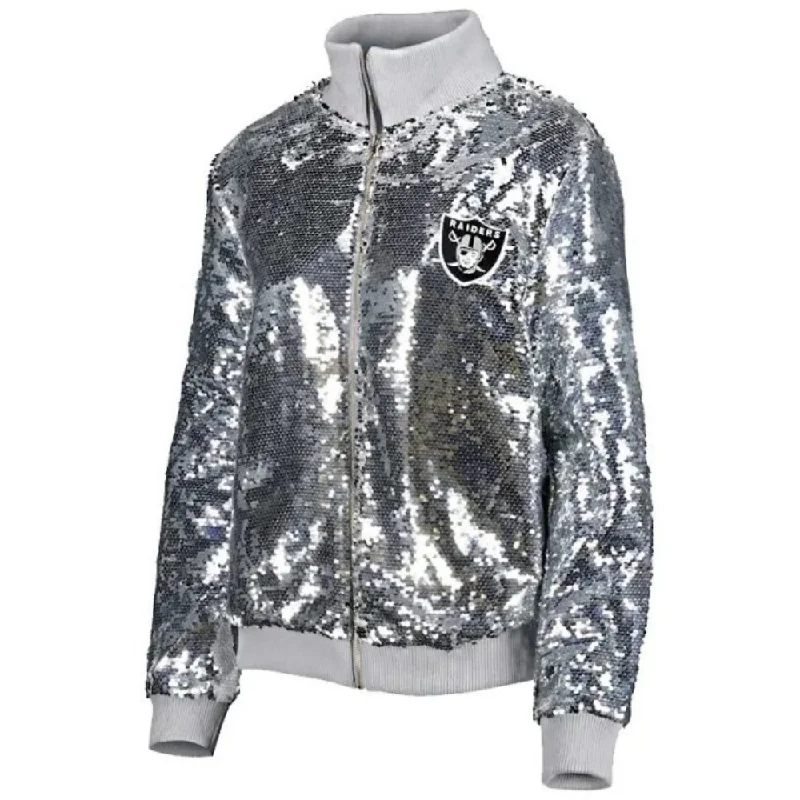 Raiders Sequin Jacket Fitted Jacket Loose Jacket Oversized Jacket