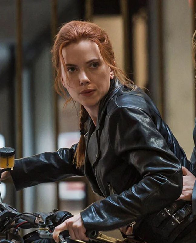 Scarlett Johansson Black Widow Black Jacket Print Jacket Jacquard Jacket Patchwork Jacket