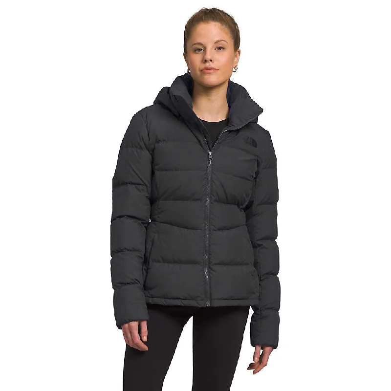 The North Face Women's Metropolis Jacket Notch Collar Peter Pan Collar Cowl Neck