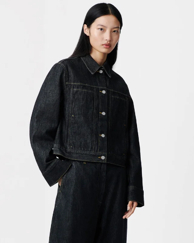 Boxy Denim Jacket Jacket Blazer Coat