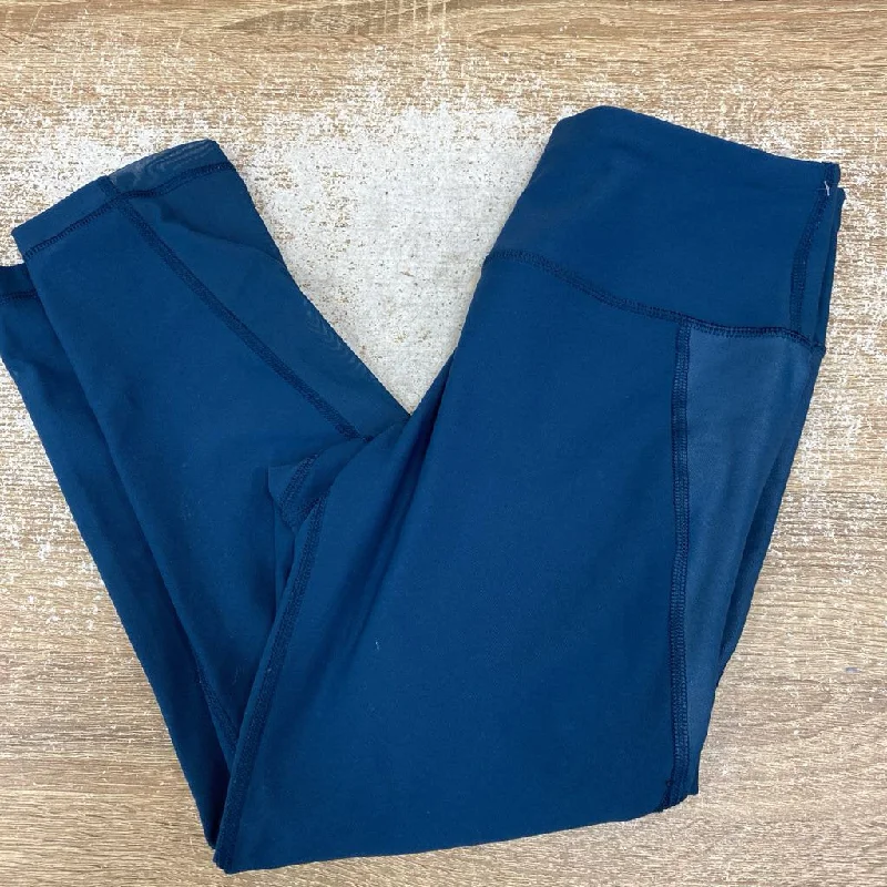 90 Degree- Leggings : Teal -women-SM Stylish Faux Leather Leggings
