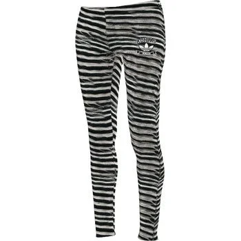 Women's adidas Zebra Leggings Trendy Leather-Look Workout Leggings