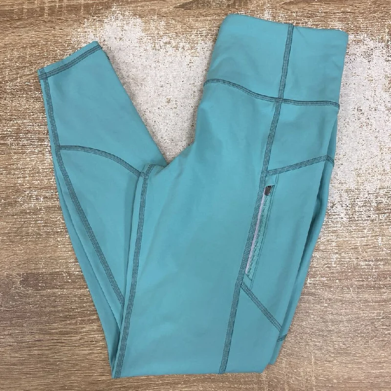 Athleta- leggings - MSRP $64: light teal -women-SM Fashionable High-Rise Leggings