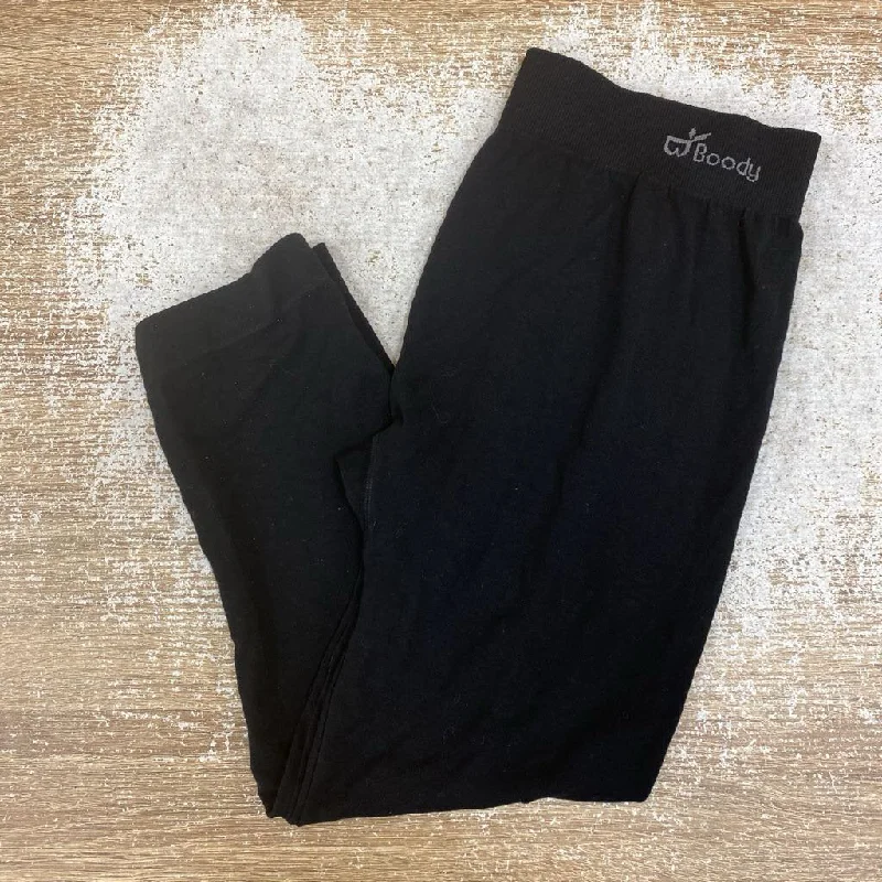 Boody- cropped leggings- MSRP $34: Black -women-SM Fashionable Tummy Control Leggings