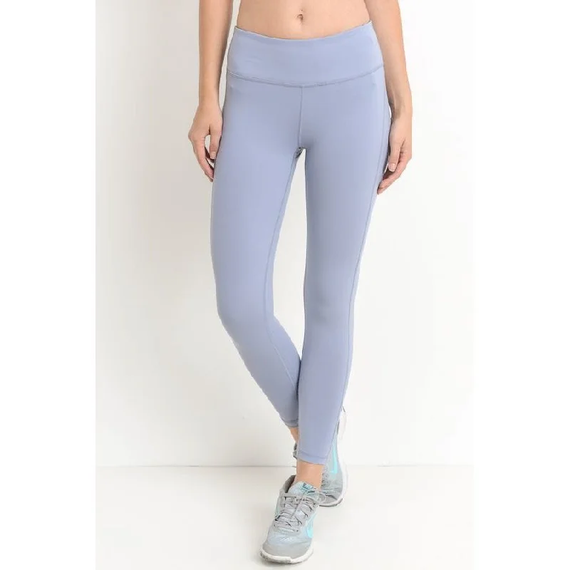Criss-Cross Back Accent Leggings (AP1497) Fashionable Full-Length Active Leggings