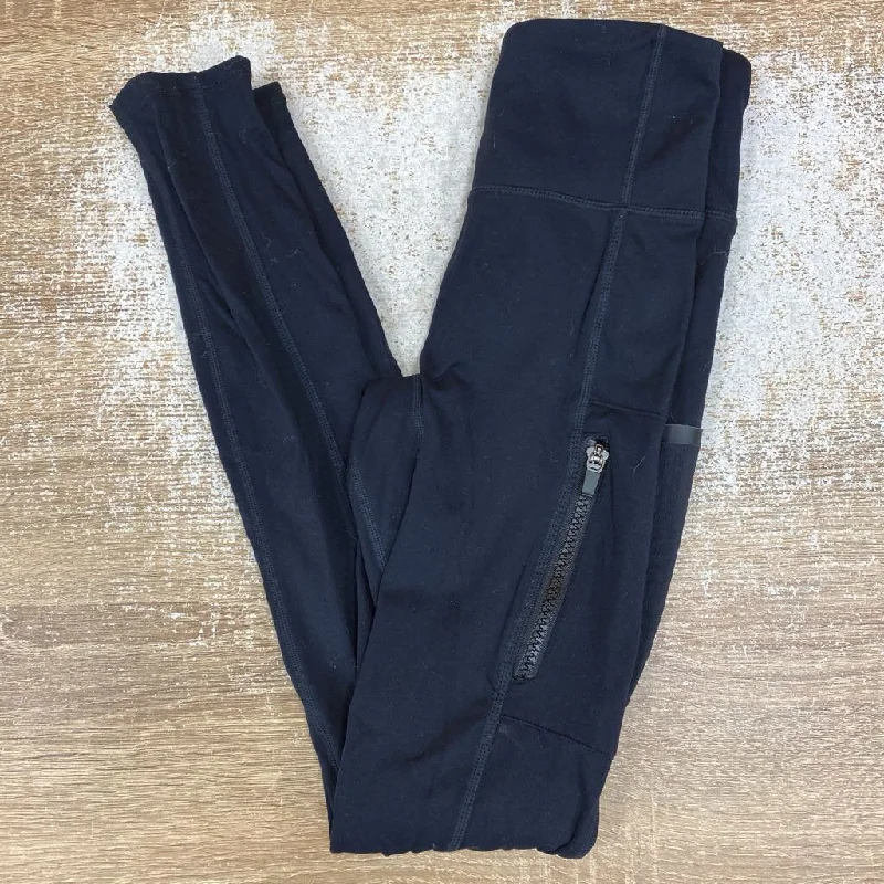 Fabletics - Women's Motion 365 Leggings - MSRP comp $65: Black-women-SM Trendy Side-Pocket Leggings