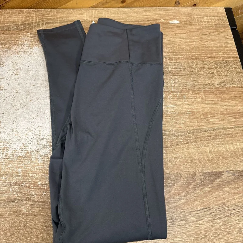 Girlfriend Collective - Women's Leggings - MSRP $110: Grey-women-MD Elegant Shiny Black Leggings