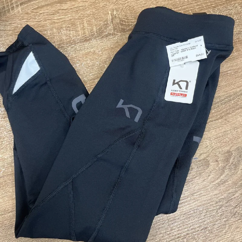 Kari Traa - Women's Cropped Leggings - MSRP $110: Black-women-SM Trendy Spandex Leggings