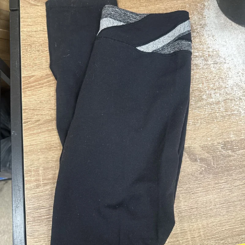 Lululemon - Women's Leggings: Black-women-8 Trendy Flared Leggings