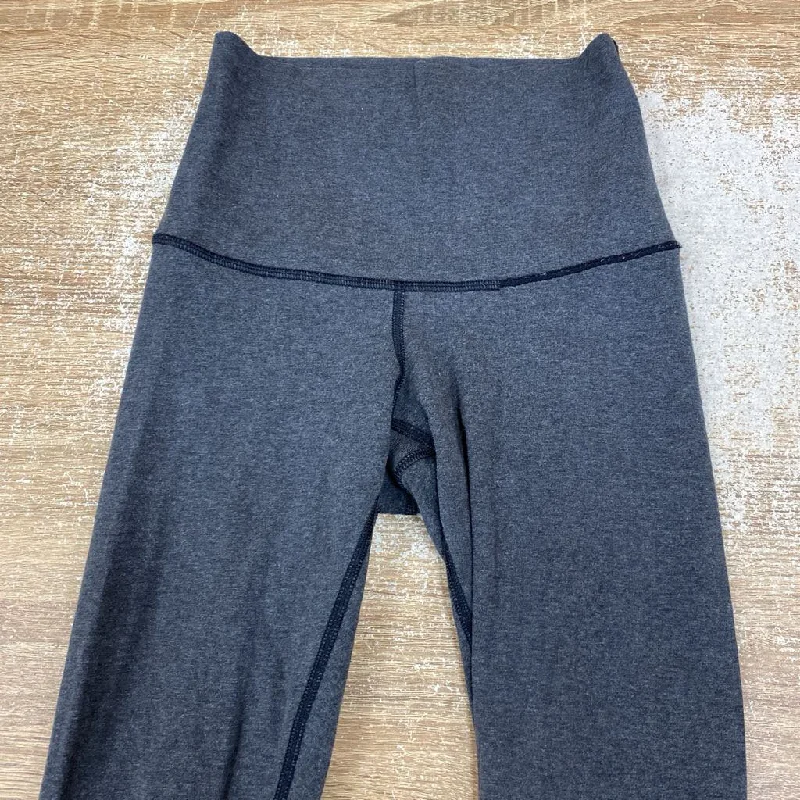 Lululemon - Women's Leggings: Grey -women- Comfortable Bootcut Workout Leggings