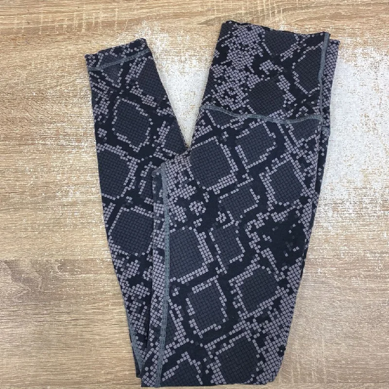 Lululemon - Women's Tile Leggings - MSRP$138: Grey / Black-women-8 Cozy Reflective Detail Leggings