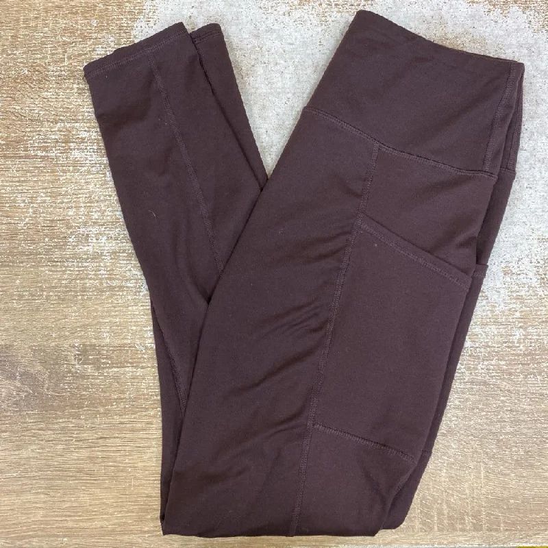 Maurices- leggings : Brown -women-sm Comfortable Wide-Band Leggings
