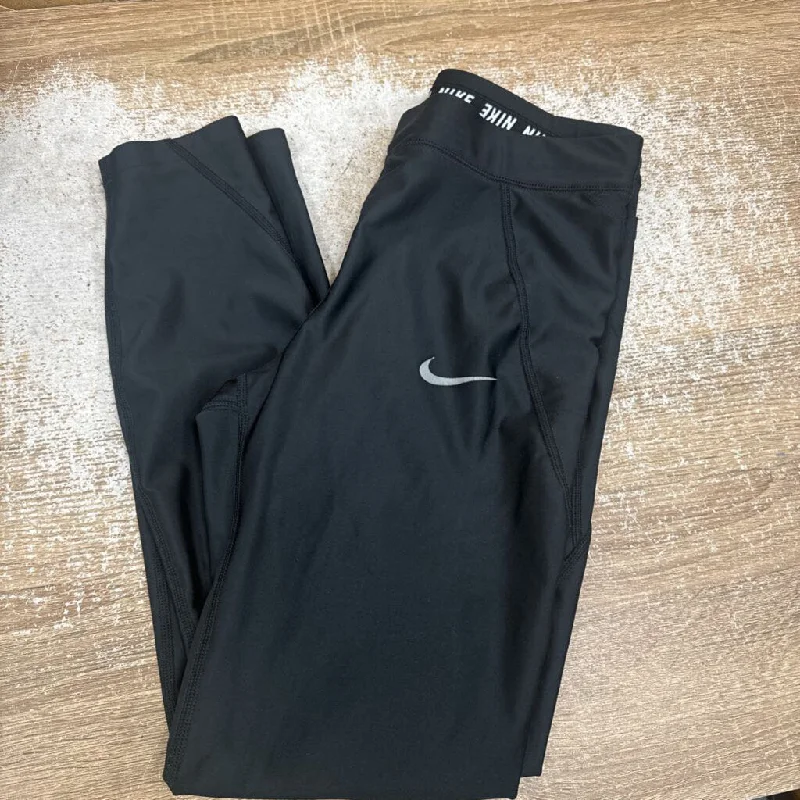 Nike - Dri-fit Leggings: Black-women-MD Stylish Stretch-Waist Leggings