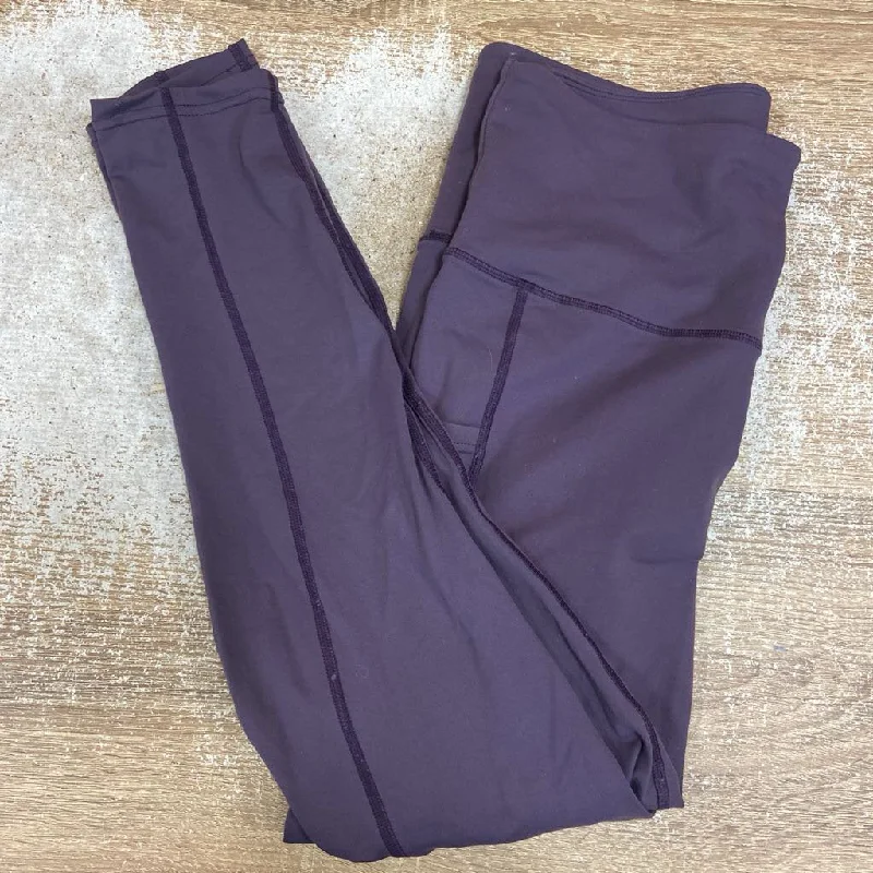 She's Got Leggz - Women's Active Wear Leggings: Purple -women-LG Cozy Mid-Rise Workout Leggings
