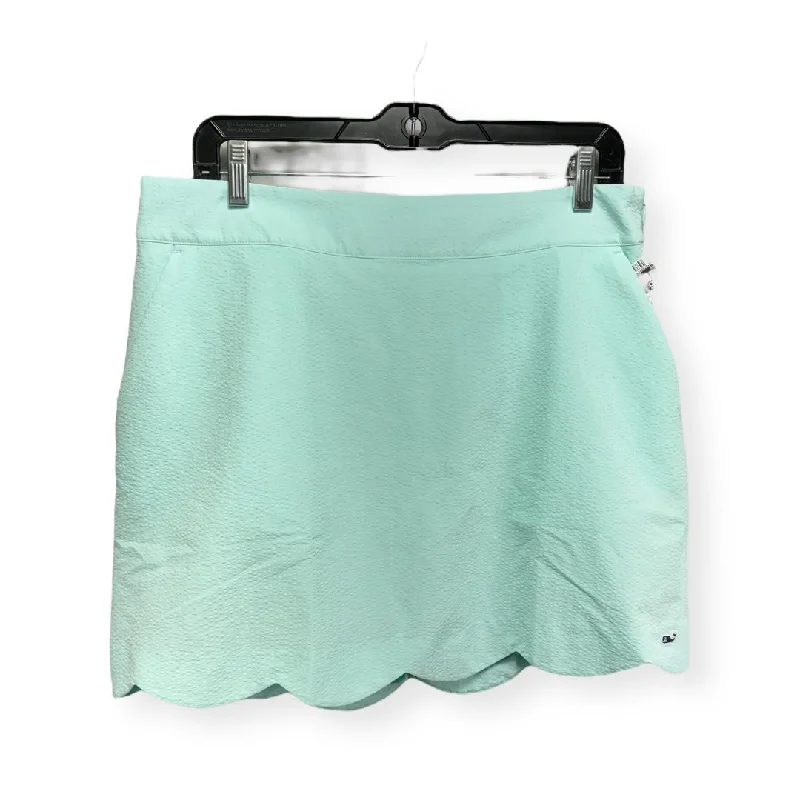 Aqua Athletic Skirt Vineyard Vines, Size 12 leather skirt bold