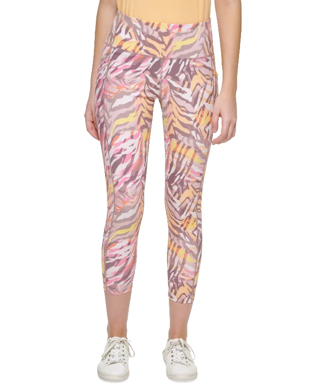 Calvin Klein Performance Printed High Rise 7/8 Leggings Fashionable Printed Legging Pants