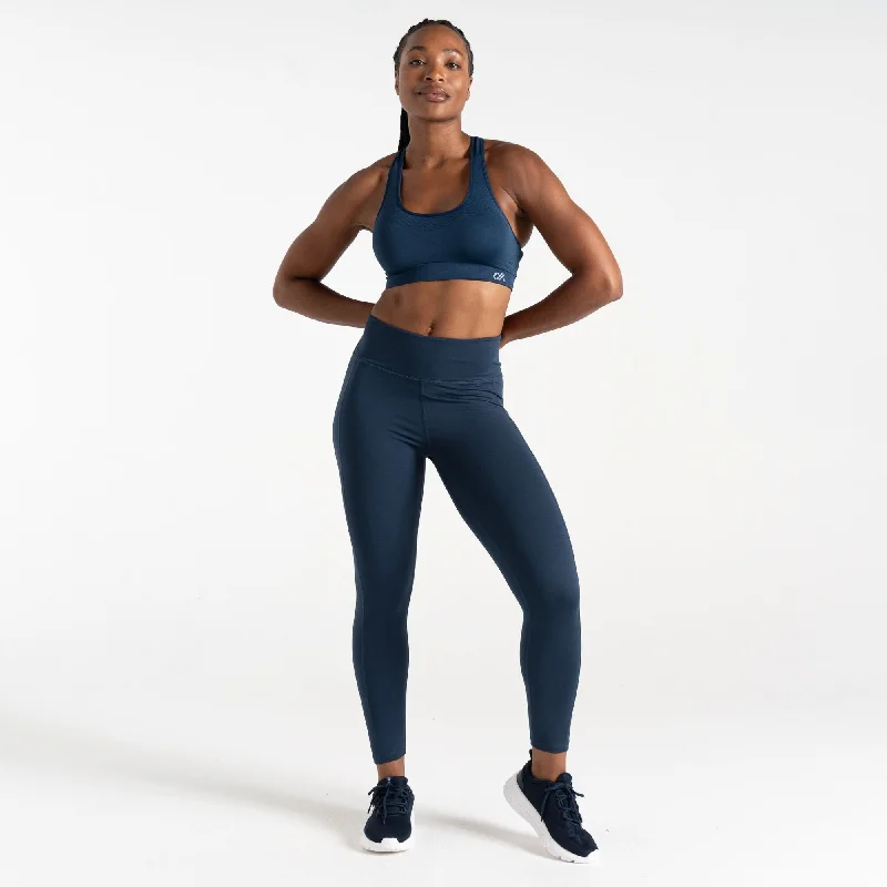 Dare2b Ladies Move II Legging-DENIM BLUE Trendy Cut-Out Activewear Leggings