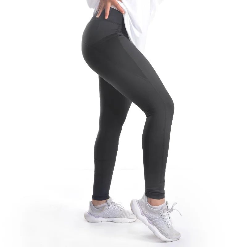Doe side pocket elevate leggings - Black Fashionable High-Rise Leggings