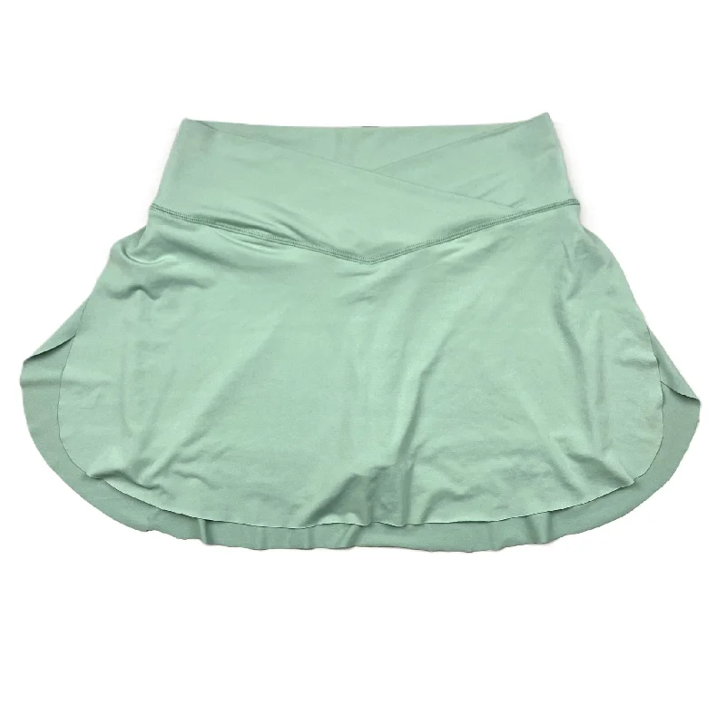 Green Athletic Skirt By Style Collection, Size: M wrap skirt elegant