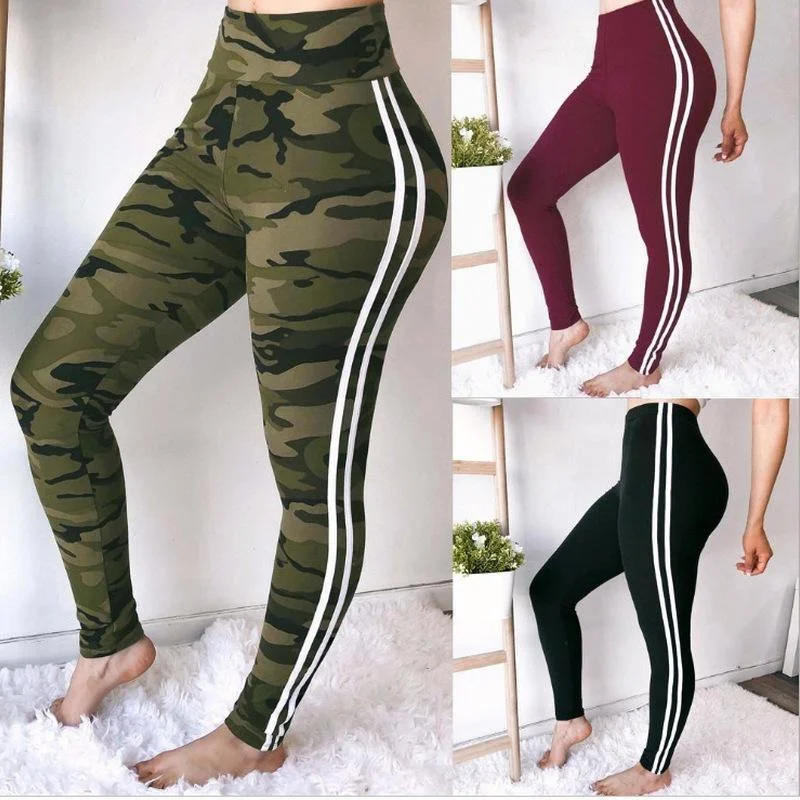 Breathable Stretchy Polyester Yoga Leggings Trendy Seamless Sports Leggings