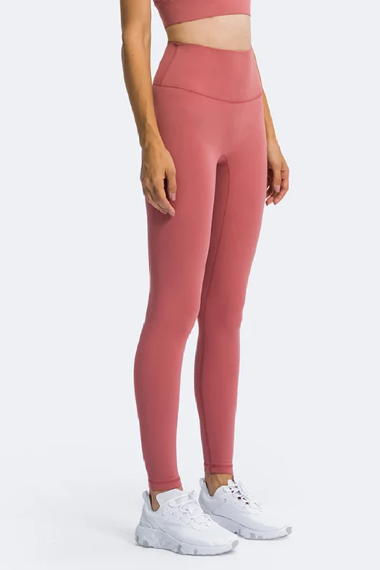 High Rise Ankle Length Yoga Leggings Cozy Sweat-Wicking Leggings
