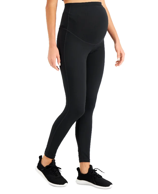 ID Ideology Maternity Leggings Fashionable Embroidered Detail Leggings