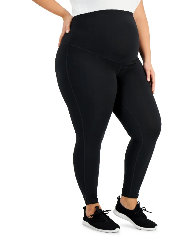 ID Ideology Plus Size Maternity Ankle Leggings Cozy Oversized Leggings
