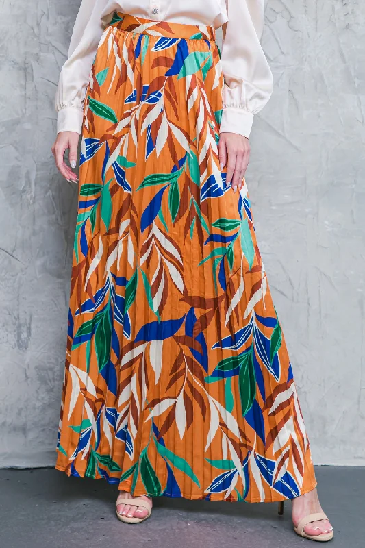 FEELS LIKE FALL WOVEN MAXI SKIRT linen skirt airy