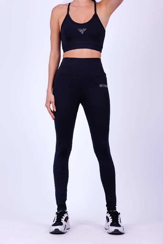 Laser Cut Leggings (25108) - Fit Freak Elegant Embellished Leggings