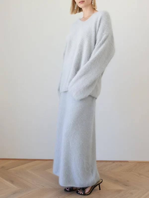 Mega Mohair Maxi Skirt breathable skirt fabric