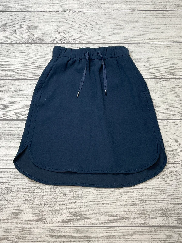 Navy Athletic Skirt Skort Lululemon, Size Xs linen skirt breathable