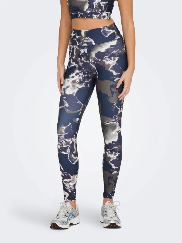 Only Play SKYLAR High Waist Training Leggings-NIGHT Stylish Ankle-Length Leggings