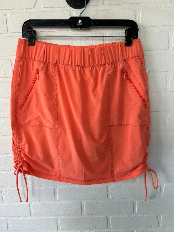 Orange Athletic Skirt Talbots, Size 8petite cashmere skirt rich