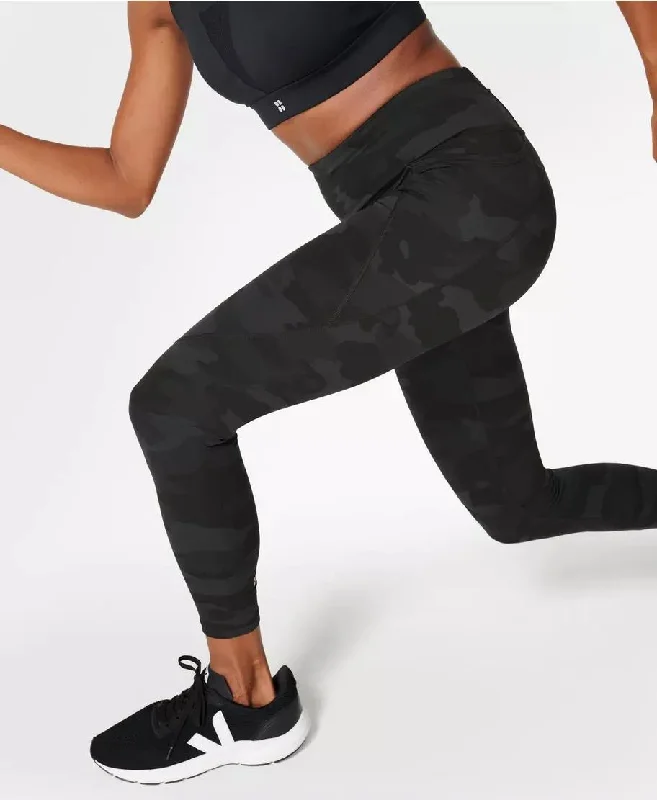 Power 7/8 Workout Leggings Sb5400a 78 Ultra-Black-Camo-Pri Fashionable Tummy Control Leggings