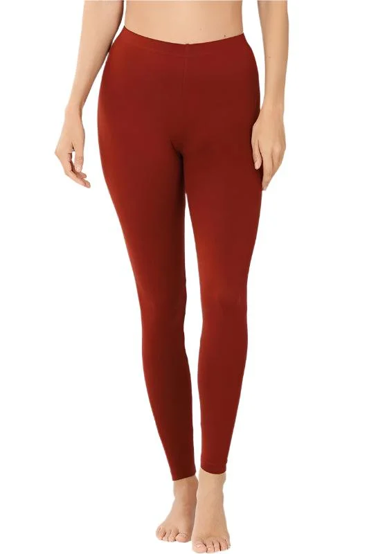 Premium Microfiber Full Length Leggings Fashionable Stretchy Fit Leggings