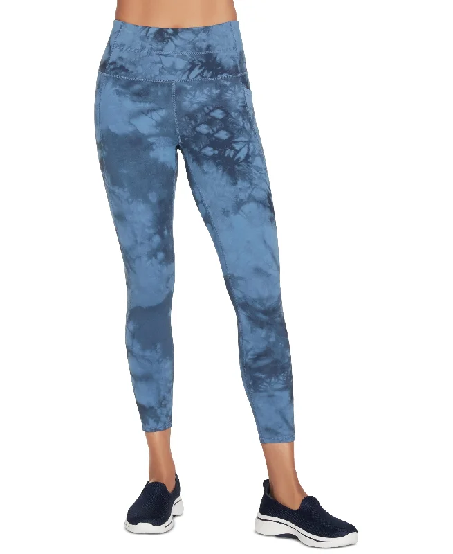 Skechers Womens Sketchdye 7/8 Leggings Fashionable Sports Compression Leggings
