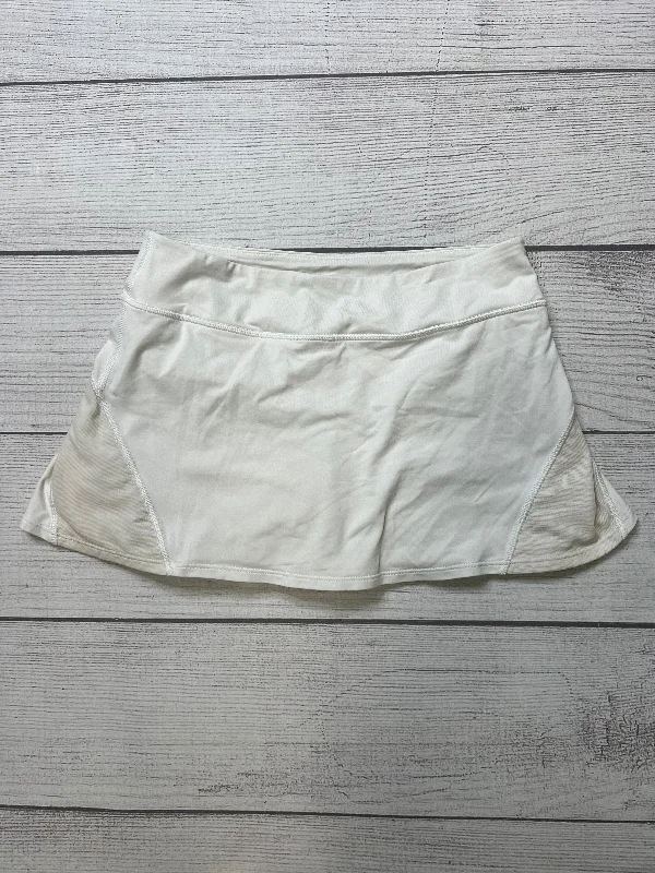 White Athletic Skirt Skort Lululemon, Size S velvet skirt rich