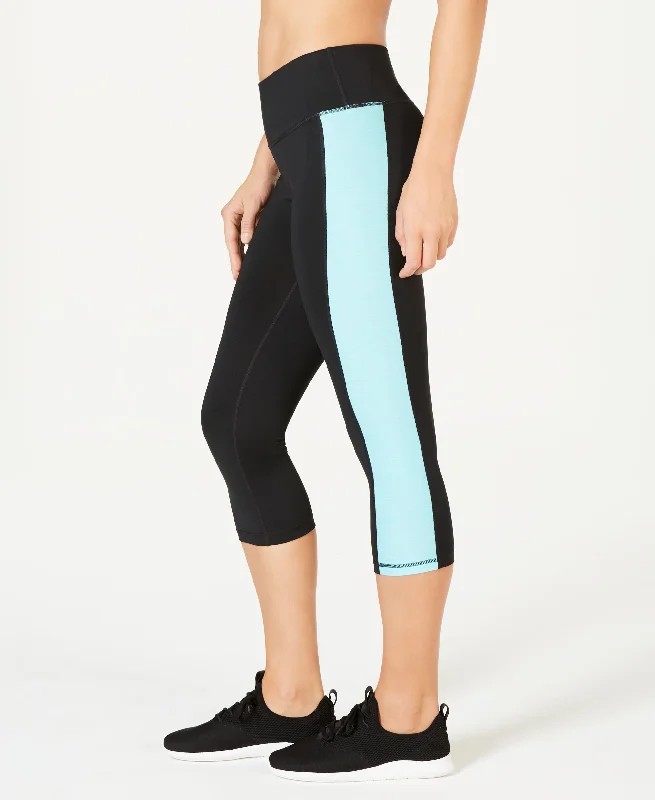Women's Essentials Colorblocked Cropped Leggings Fashionable Full-Length Active Leggings