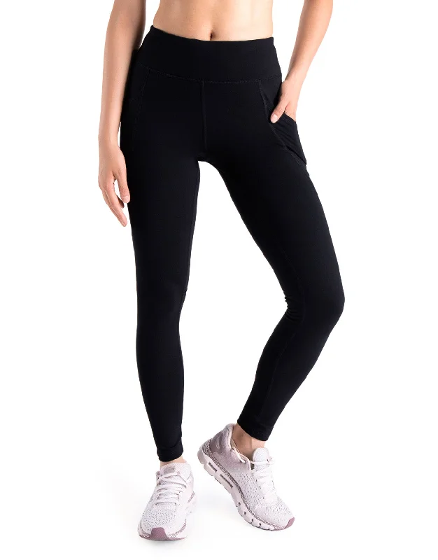 Essential High Waisted Yoga Leggings, Side Pockets Stylish Colorful Activewear Leggings