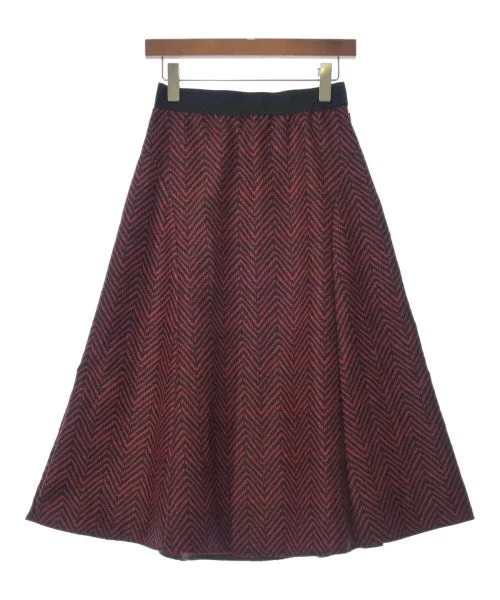 INED Long/Maxi length skirts wool skirt sturdy