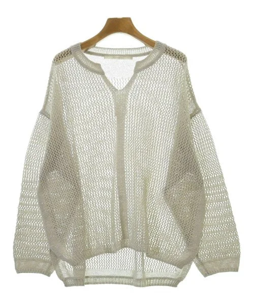 huitieme nid Sweaters Mesh Sweater Canvas Denim